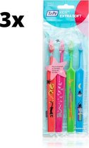 TePe - Kids Zoo (Extra Soft) Tandenborstels - 12 stuks - Voordeelverpakking