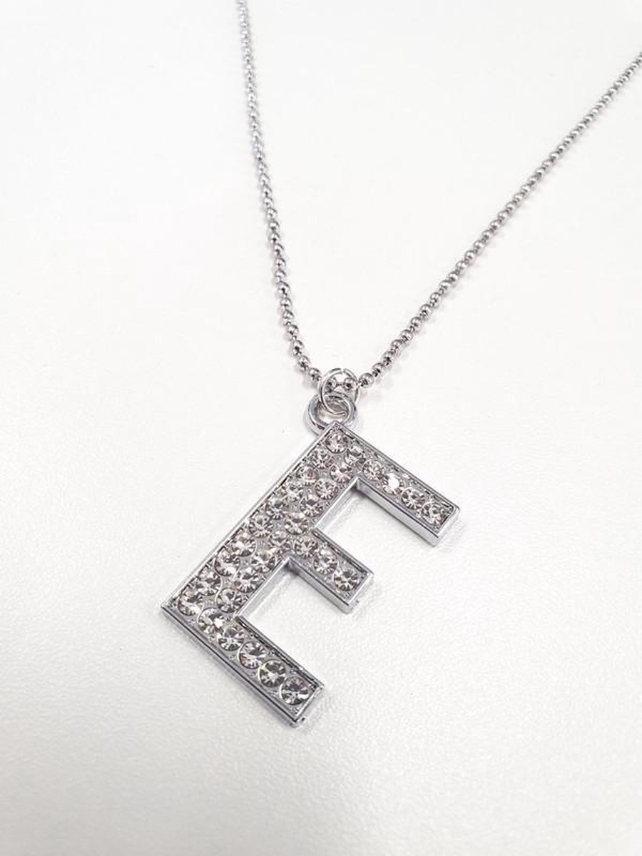 Ketting Met Letter E met zirkonia