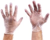 Handschoen wegwerp transparant Vinyl Ongepoederd Maat XL 100 stuks - Wegwerphandschoenen Poedervrij