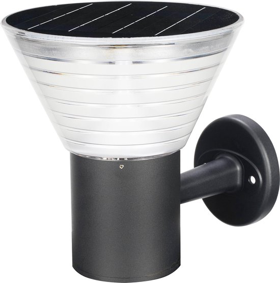 Solar Tuinverlichting - Buitenverlichting op zonne energie  LED wandlamp serie Rome - 27cm