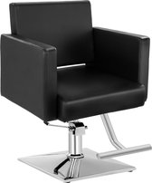 Kappersstoel met voetensteun BEDFORD BLACK