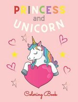 Unicorn and Princess Coloring Books