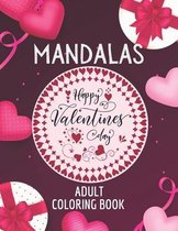 Mandalas Valentine's Day Adult Coloring Book