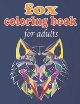 fox coloring book for adults
