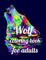 Wolf coloring book for adult