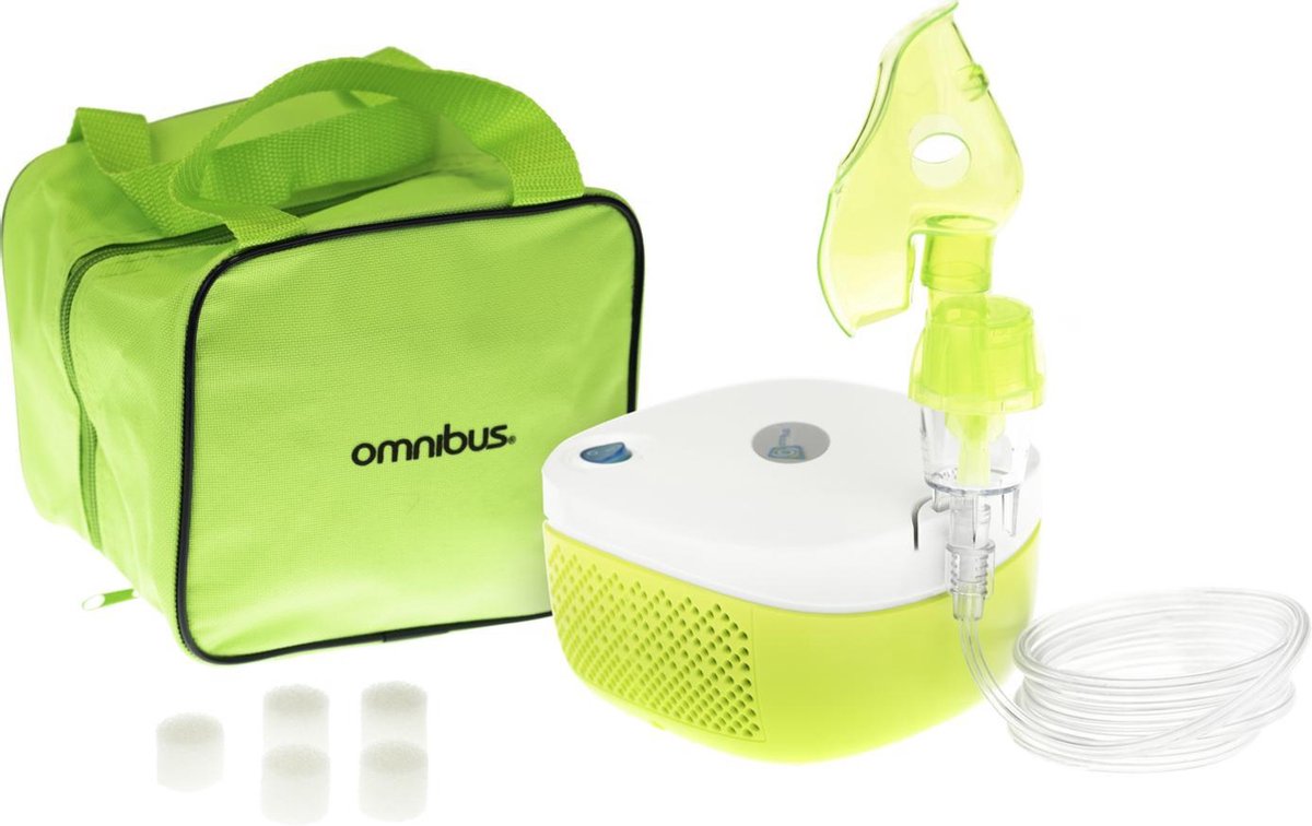 Omnibus Nubi BR-CN195 Elektrische inhalator Inhalerset voor kinderen en volwassenen Vernevelaar Inademing Geprofileerd masker voor volwassenen en kinderen