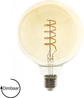Filament Globe LED Lamp E27 | dimbaar | amber | 4W | 2200K | Kooldraadlamp | Ø95mm