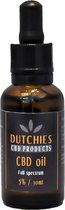 CBD Olie - Full Spectrum RAW  - 5% -  30ml -  Dutchies CBD Products - 4 halen 3 betalen