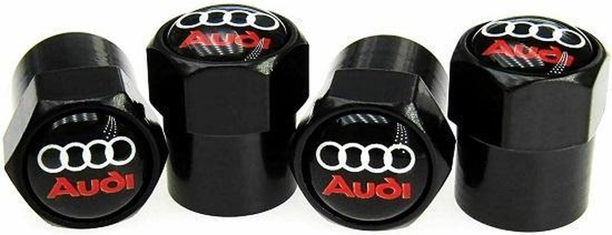 Bouchons de valve Audi + porte-clés dans une boîte cadeau pour les  passionnés d' Audi .