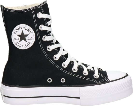 Converse Dames Hoge sneakers Chuck Taylor All Star Liftxhi - Zwart - Maat  40 | bol