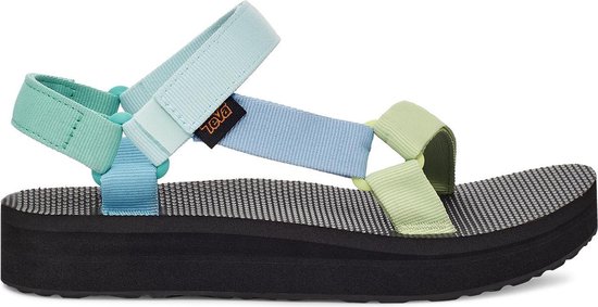 TEVA W Midform Universal Sandalen Dames - Blauw / Groen - Maat 42 | bol.com