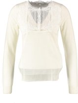 Morgan korte off white trui met transparant kant voor - valt kleiner - Maat M