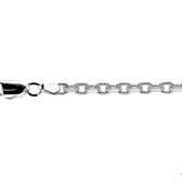 Hetty'S - Zilveren armband - Konings schakel - 4 mm breed - en 23 cm lang