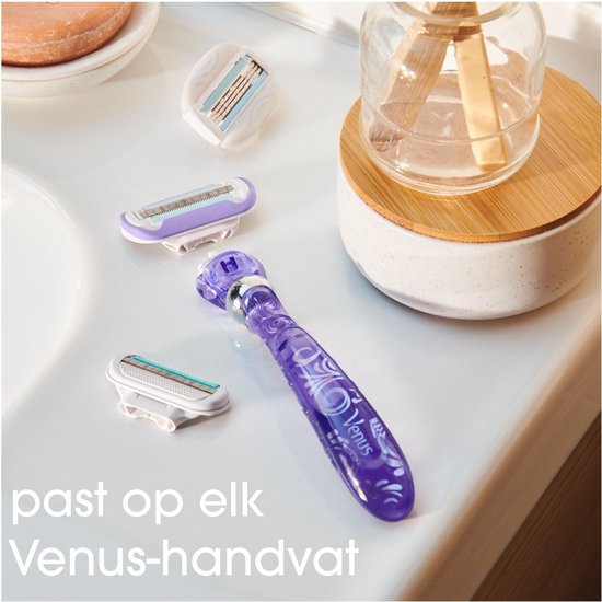 Gillette Venus Deluxe Smooth Swirl Scheermesjes Voor Vrouwen - 3 Navulmesjes