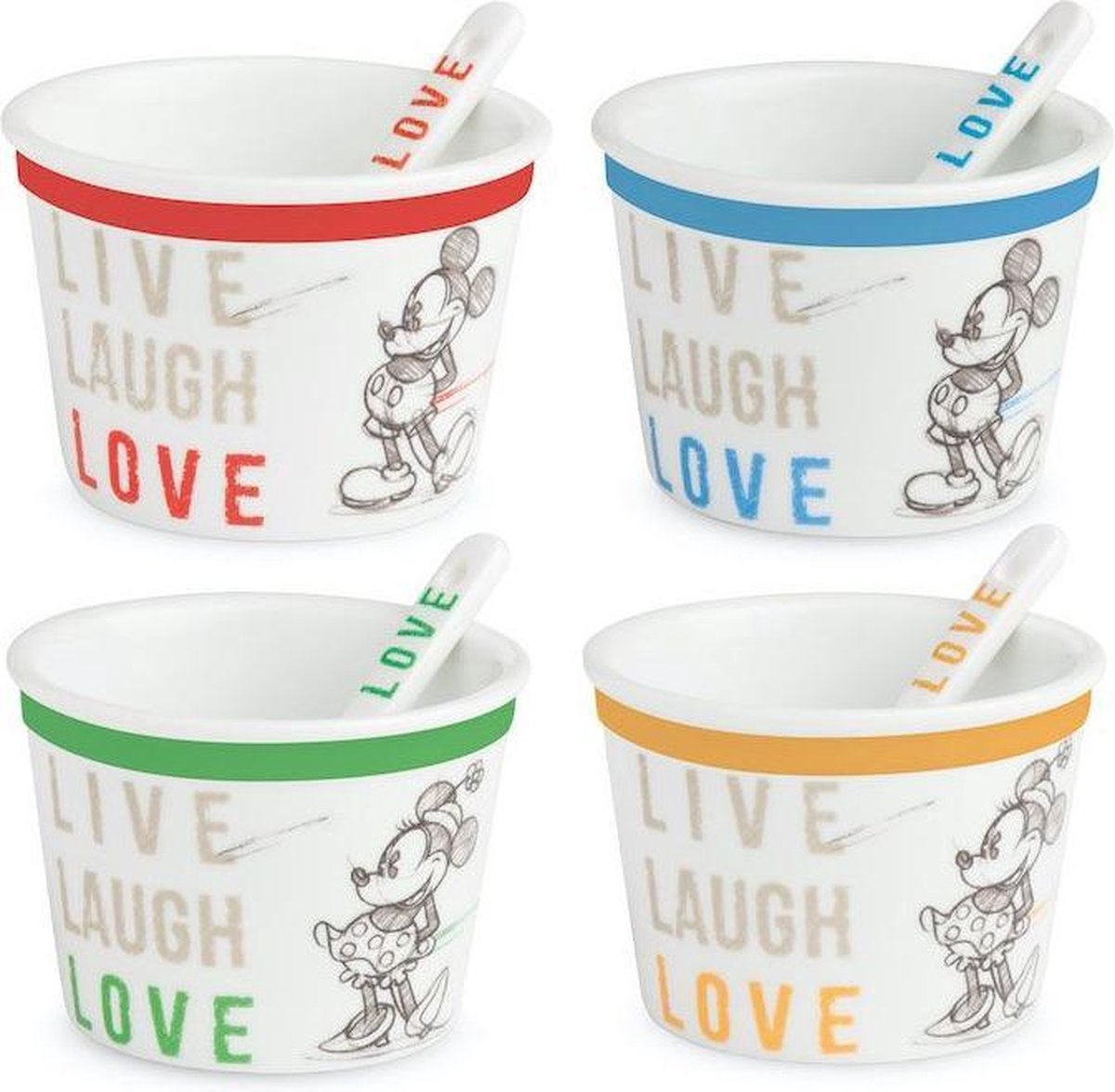 Egan Tazza Mug Impilabile Mickey I Am Gialla 350 Ml In