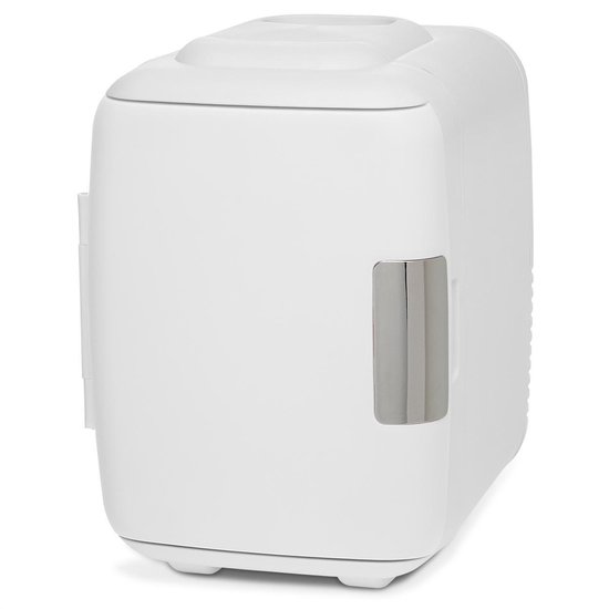 Mini koelkast: LifeGoods Mini Koelkast - 4 Liter - Make-Up en Beauty Skincare - 100/240V / 12V Auto Stekker - Wit, van het merk LifeGoods