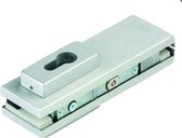 Dorma hoekslot us 10 voorbereid voor profielcilinder . 10mm zilver geeloxeerd