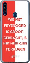 6F hoesje - geschikt voor Samsung Galaxy A20s -  Transparant TPU Case - Feyenoord - Grootgebracht #ffffff