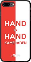 6F hoesje - geschikt voor iPhone 8 Plus -  TPU Case - Feyenoord - Hand in hand, kameraden #ffffff