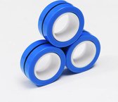 Magnetische ringen fidget toy - Magnetic rings - Fidget toys - Blauw