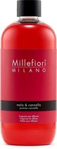 Millefiori Milano Navulling voor Geurstokjes 500 ml - Mela & Cannella