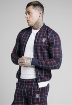 SIKSILK JACQUARD CHECK BOMBER JACKET
