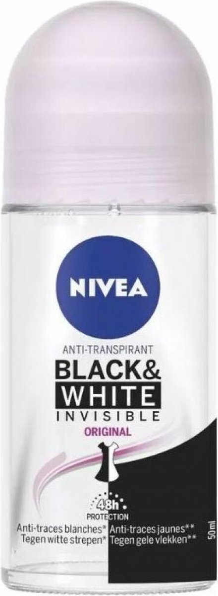 Goedkoopste NIVEA Deodorant Roller Invisible For Black & White Clear - 50 ml