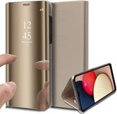 Hoesje geschikt voor Samsung Galaxy A02s - Book Case Spiegel Goud