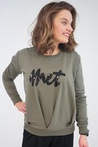 La Pèra Groene Sweater MET legergroen Dames - Maat L