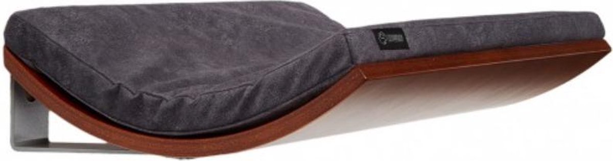 Cosy And Dozy – Hangmand Voor Aan De Muur – Chill Shelf – Walnut / Smooth Dark Grey – 50 X 41 Cm