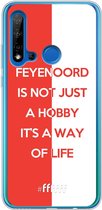 6F hoesje - geschikt voor Huawei P20 Lite (2019) -  Transparant TPU Case - Feyenoord - Way of life #ffffff