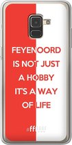 6F hoesje - geschikt voor Samsung Galaxy A8 (2018) -  Transparant TPU Case - Feyenoord - Way of life #ffffff
