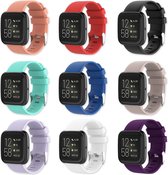 Eyzo 9-pack Siliconen Bandjes - Fitbit Versa, Versa Lite en Versa 2 - Large