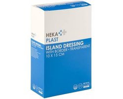 HEKA plast border - Eilandpleister transparant steriel - 10 cm x 15 cm - 25 stuks
