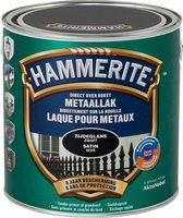 Hammerite Metaallak - Satin - Zwart - 2.5L