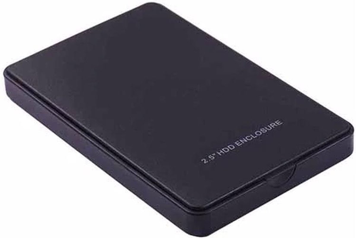 Plons heden vriendelijk RneeeTA 2.5 inch HDD / SSD behuizing met clicking cover - Zwart Incl.  bescherm etui | bol.com