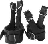 Strict Leather Fleece Lined Suspension Cuffs - BDSM - Boeien - Zwart - Discreet verpakt en bezorgd