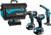 Makita DLX3077TX 18v 5.0Ah Combiset accuboormachine DDF484 en slagschroevendraaier DTD152 + Lamp DML801