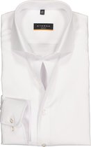 ETERNA Slim Fit overhemd - wit twill - Strijkvrij - Boordmaat: 40