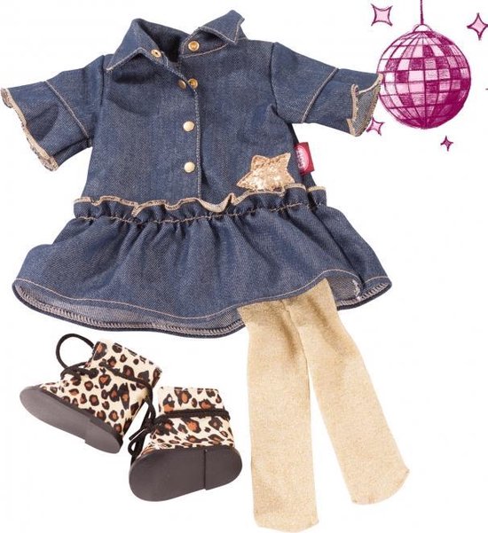 Götz poppenkleding compleet set golden coolness voor pop van 45-50cm van Merkloos — afbeelding 5