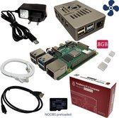 Raspberry Pi 4B - kit de démarrage - 8 Go - avec ventilateur - carte SD 32 Go