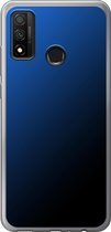 Huawei P Smart (2020) - Smart cover - Blauw Zwart - Transparante zijkanten