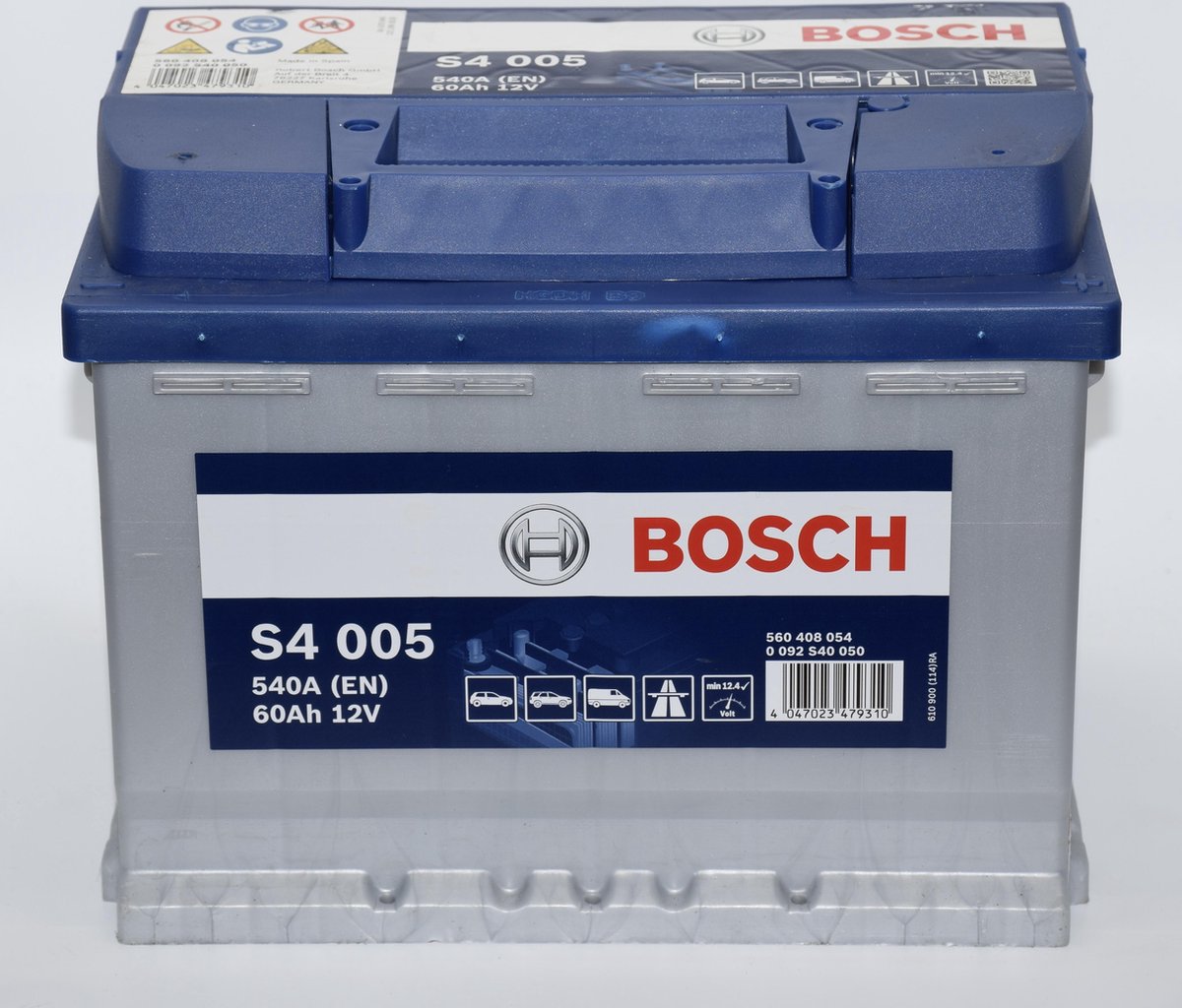 Bosch accu S4005 - 540A (EN) 60Ah 12V | bol.com