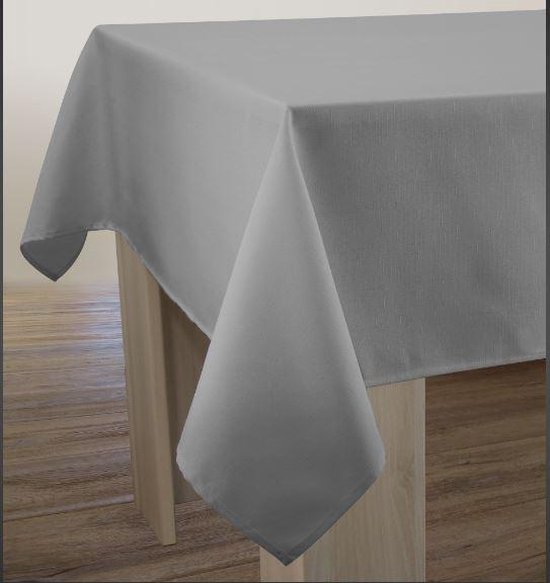 Nappe anti-tache Uni Lin gris ronde 160 cm - Accessoires de table  décoratifs -... | bol