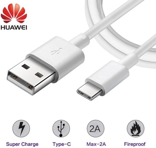 Huawei USB-C Oplaad Kabel/Data Kabel Snel Lader 5V 1 Meter ORIGINELE Oplaad  Kabel 1... | bol.com