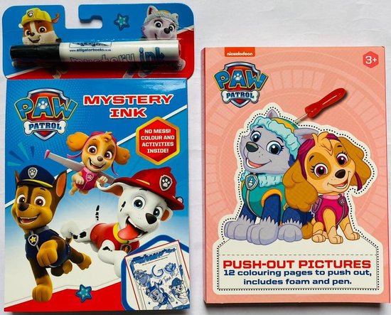 PAW Patrol tekenset | Prikblok Roze en A5 kleurboek PAW Patrol