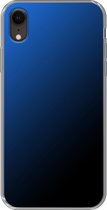 Apple iPhone XR - Smart cover - Blauw Zwart - Transparante zijkanten