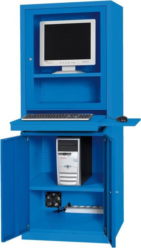 Computerkast Staal AIC500 vast model Industrieel blauw | bol.com