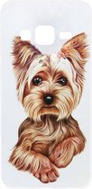 ADEL Siliconen Back Cover Softcase Hoesje Geschikt voor Samsung Galaxy J3 (2015)/ J3 (2016) - Yorkshire Terrier Hond
