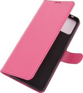 Mobigear Telefoonhoesje geschikt voor Alcatel 3X (2020) Hoesje | Mobigear Classic Bookcase Portemonnee | Pasjeshouder voor 3 Pasjes | Telefoonhoesje voor Pinpas / OV Kaart / Rijbewijs - Magenta